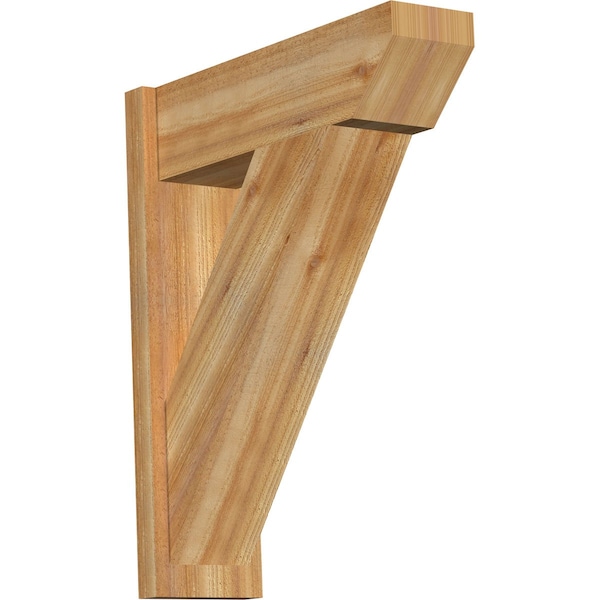 Ekena Millwork Traditional Slat Rough Sawn Outlooker, Western Red Cedar, 8"W x 26"D x 32"H OUT08X26X32TRA06RWR - main